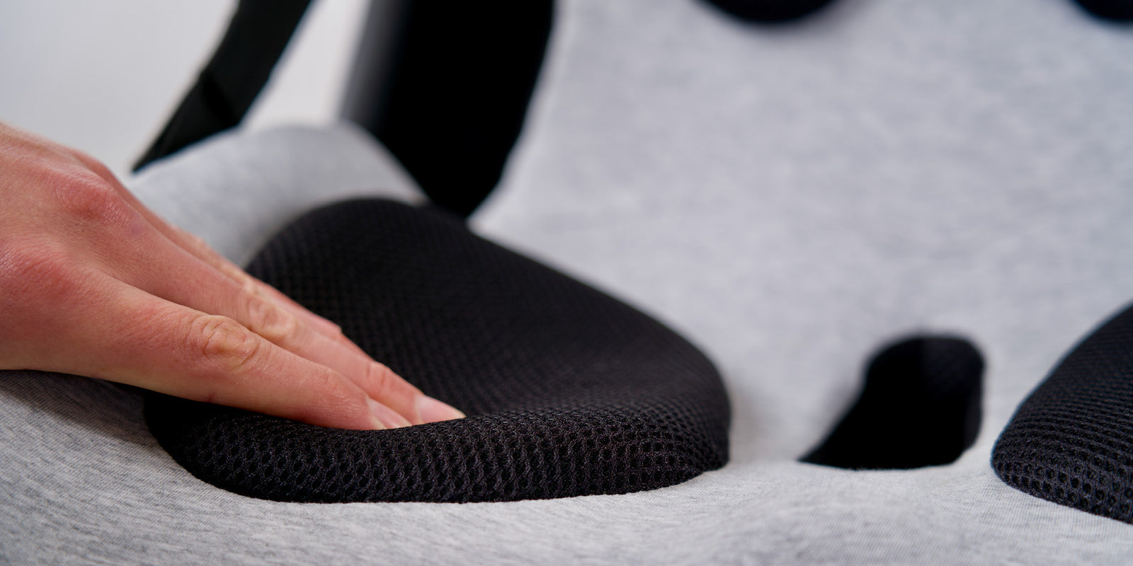 Lifted Lumbar for better posture while driving, fix back pain with lumbar cushion