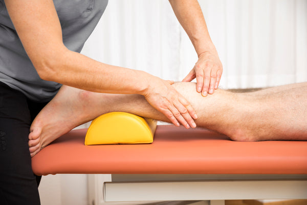 An image of a young man at the physio therapy