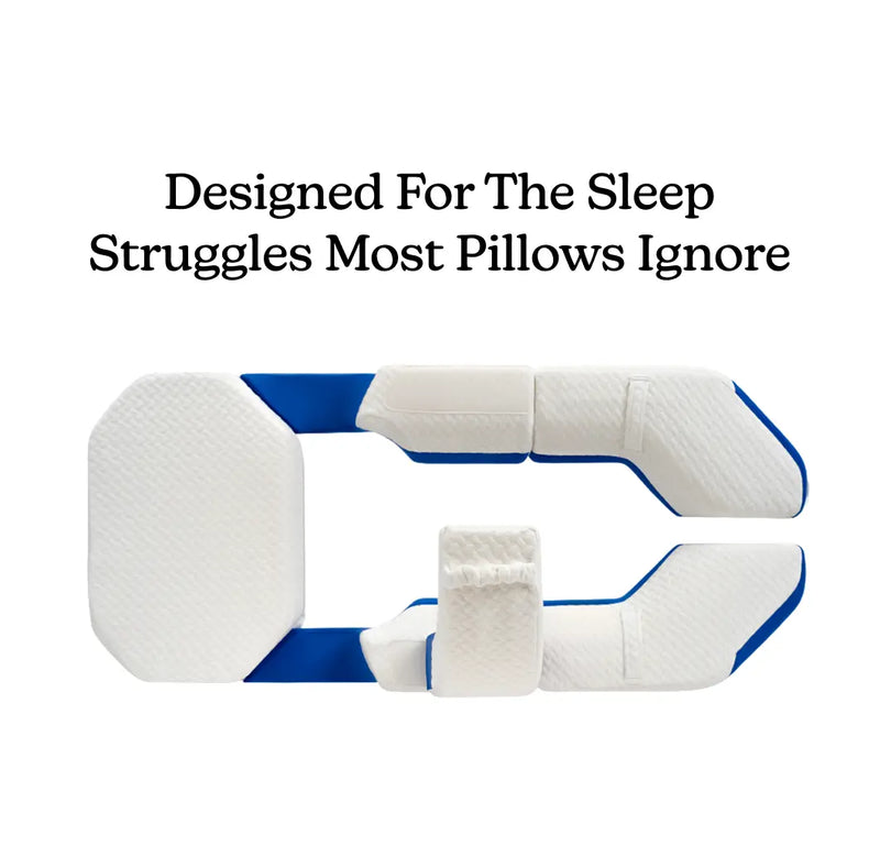 pillow with text on a white background