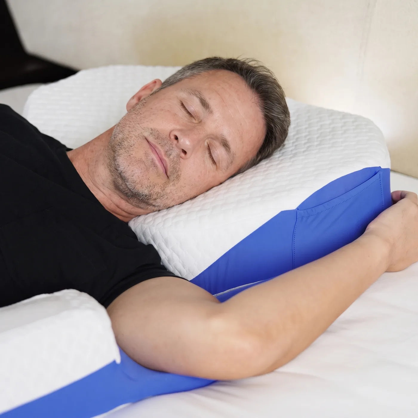 Adjustable octagonal head pillow of the Modular Pillow system