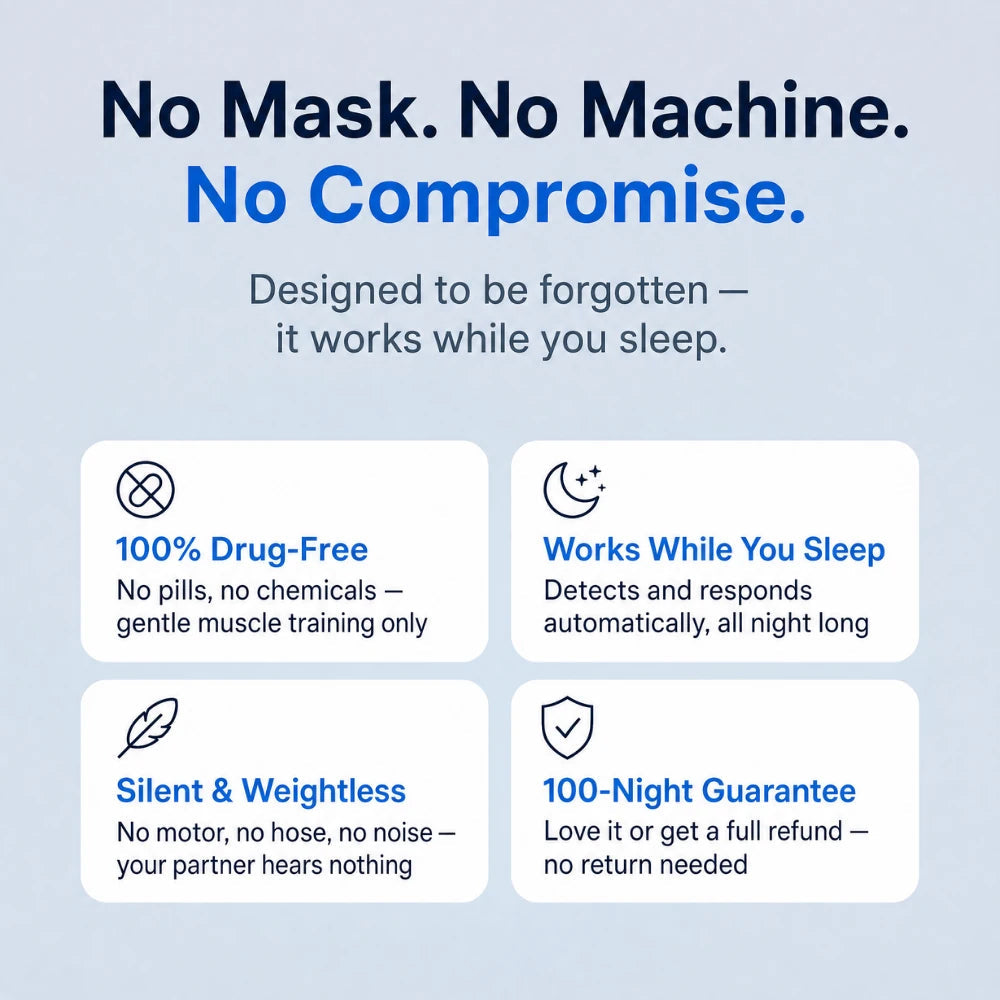 SleepEase Pro — Eliminates Snoring & Sleep Apnea